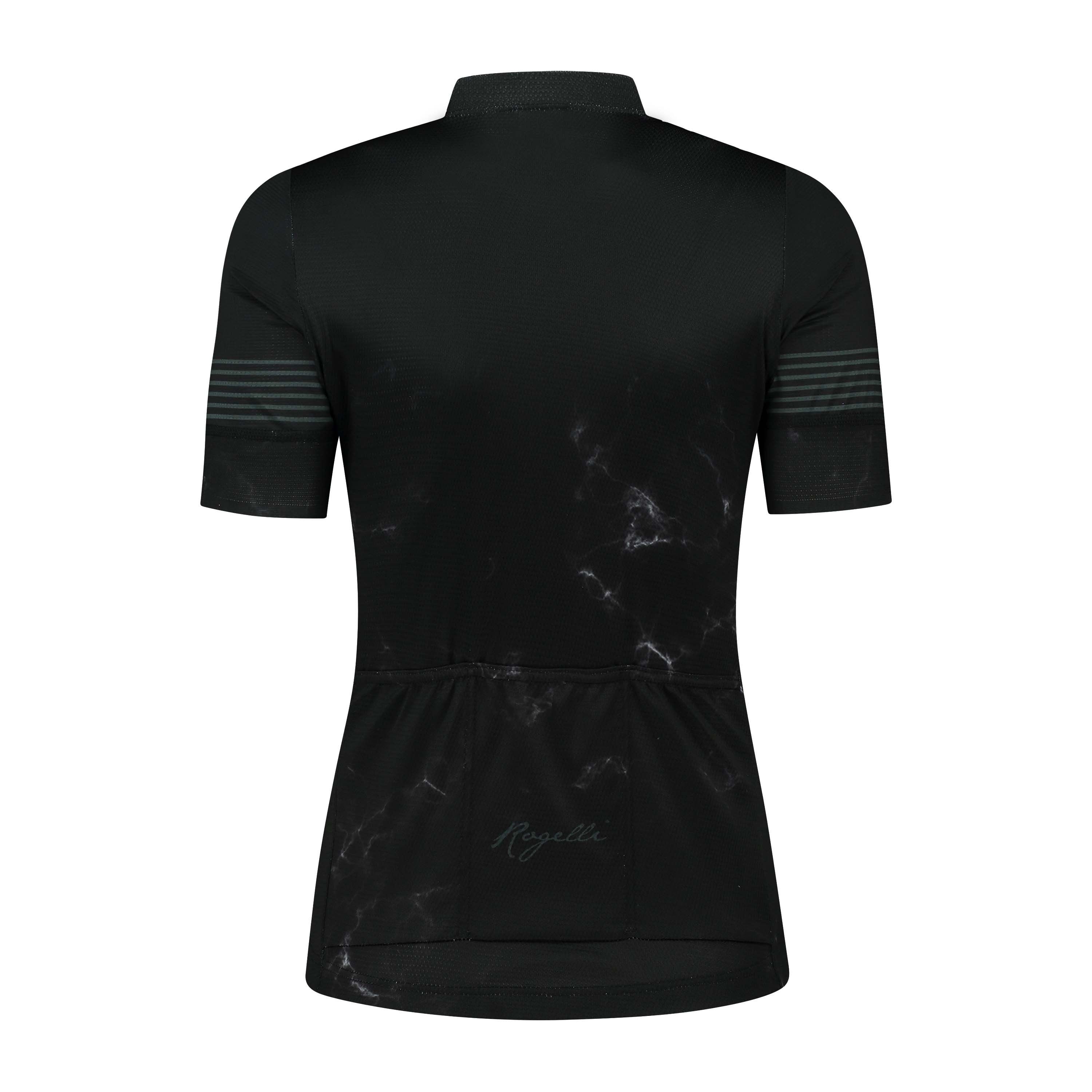 Rogelli Marble Schwarz/Grau Damen Radtrikot Kurzarm