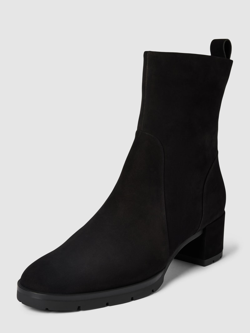 Stiefeletten aus Leder in schwarz