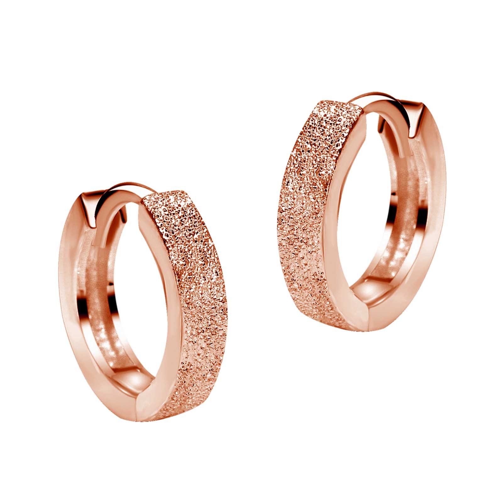 schmuck23 Klappcreolen Ohrringe Creolen 925 Silber Damen Kinder Mädchen, Silberschmuck Ohrhänger Geschenk