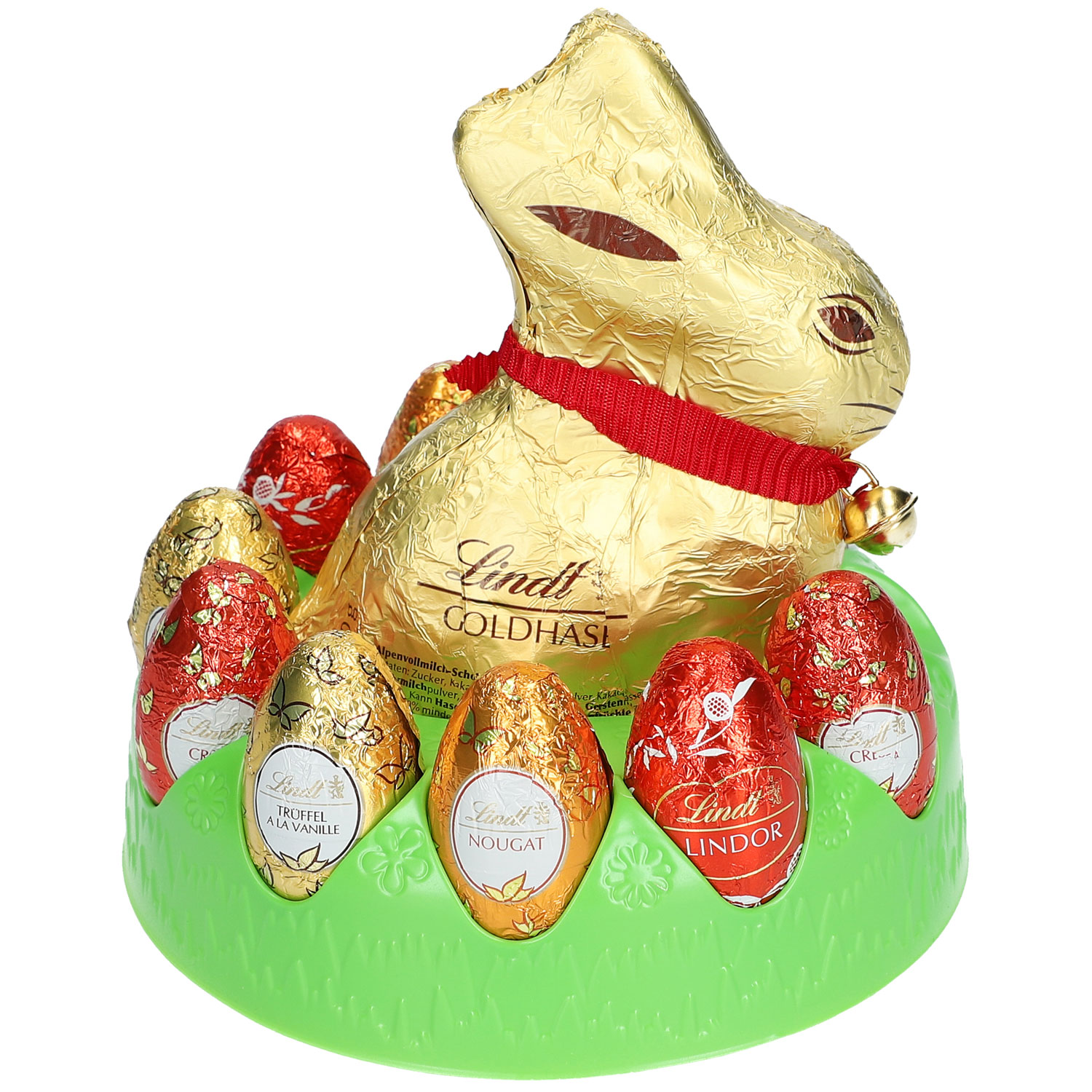 Lindt Hasen-Nest mit Spezialitäten-Eiern 280g