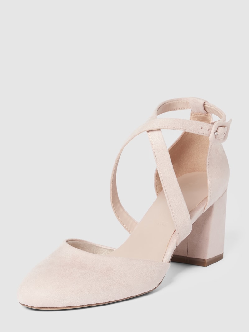 Pumps mit Dornschließe in beige
