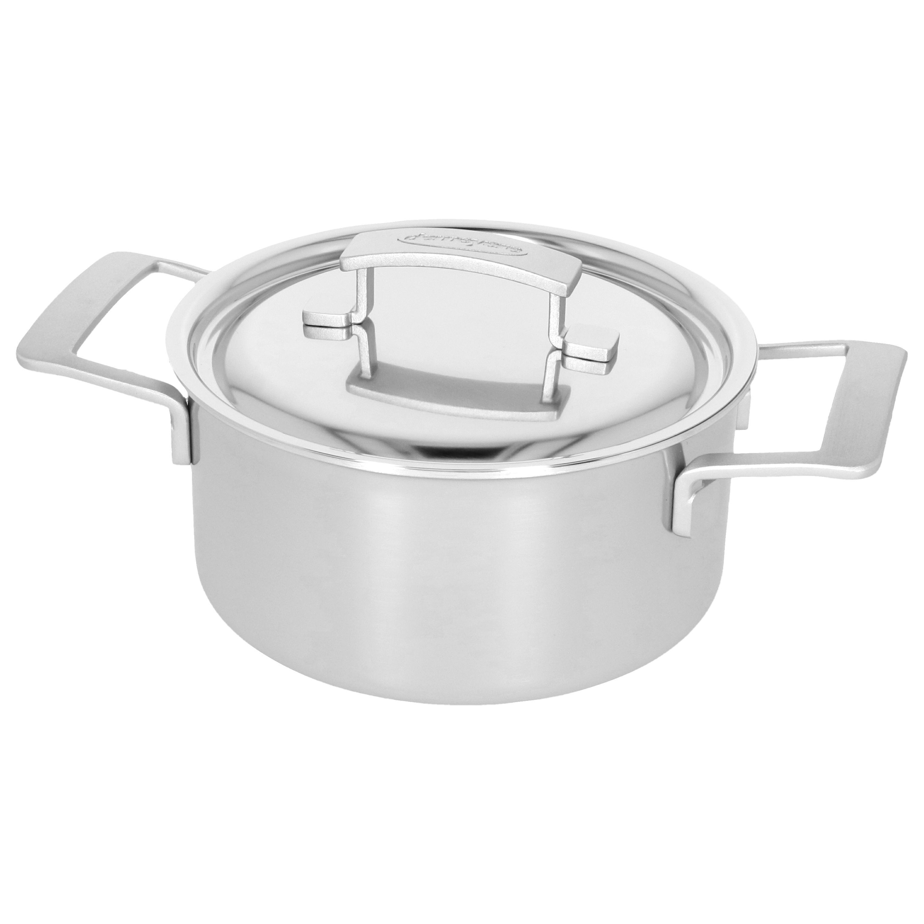 Bratentopf mit Deckel 20 cm, 18/10 Edelstahl