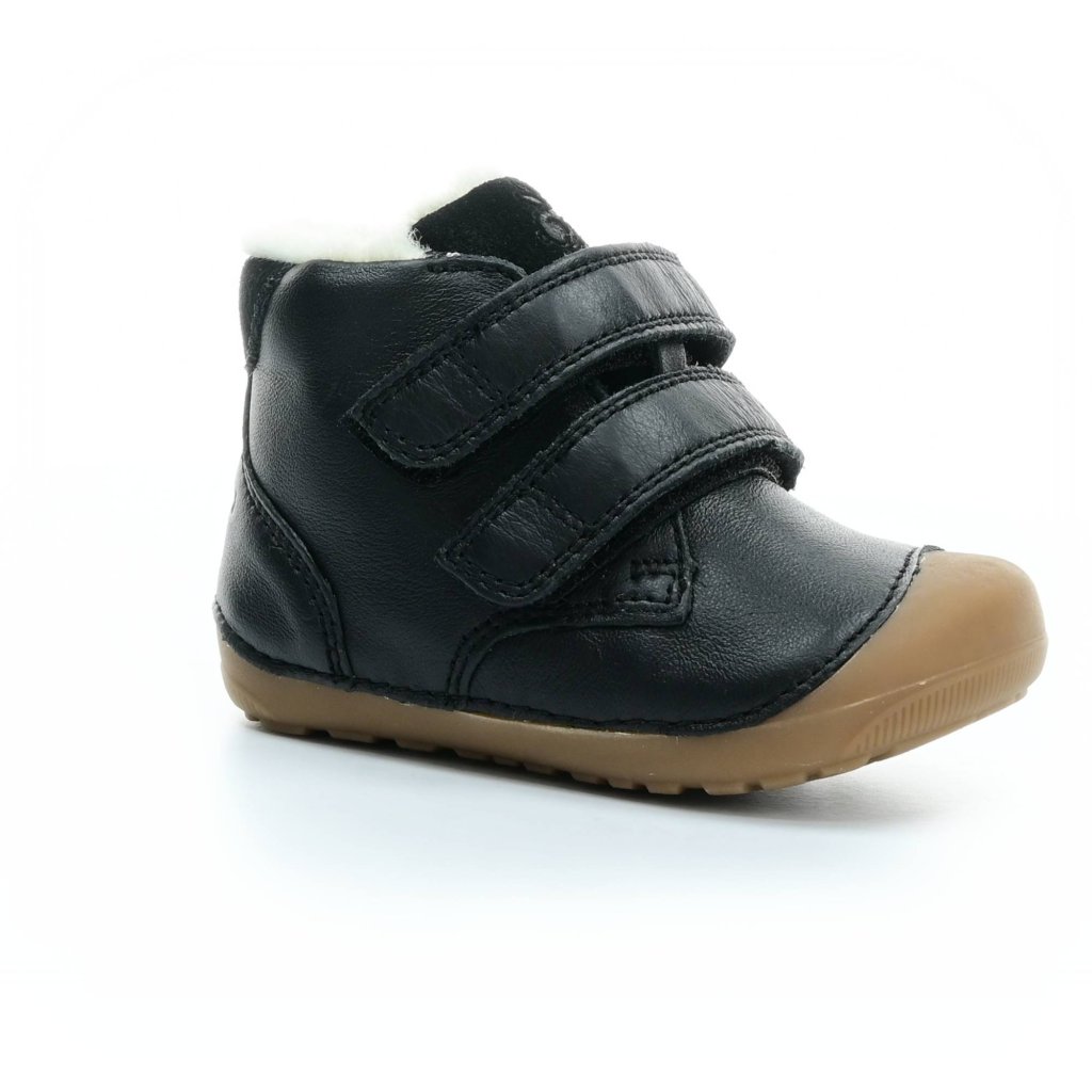 Bundgaard Petit Mid Winter Strap Black schwarze Barfuß-Stiefeletten