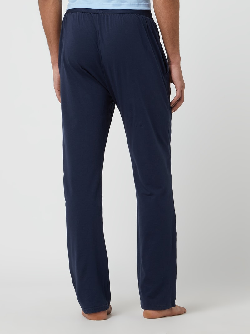 Pyjama-Hose mit Stretch-Anteil in marineblau