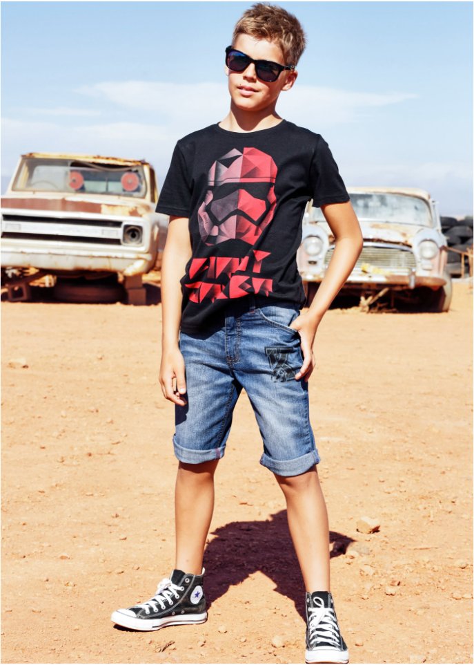 Jungen Stretch-Bermuda, Slim Fit