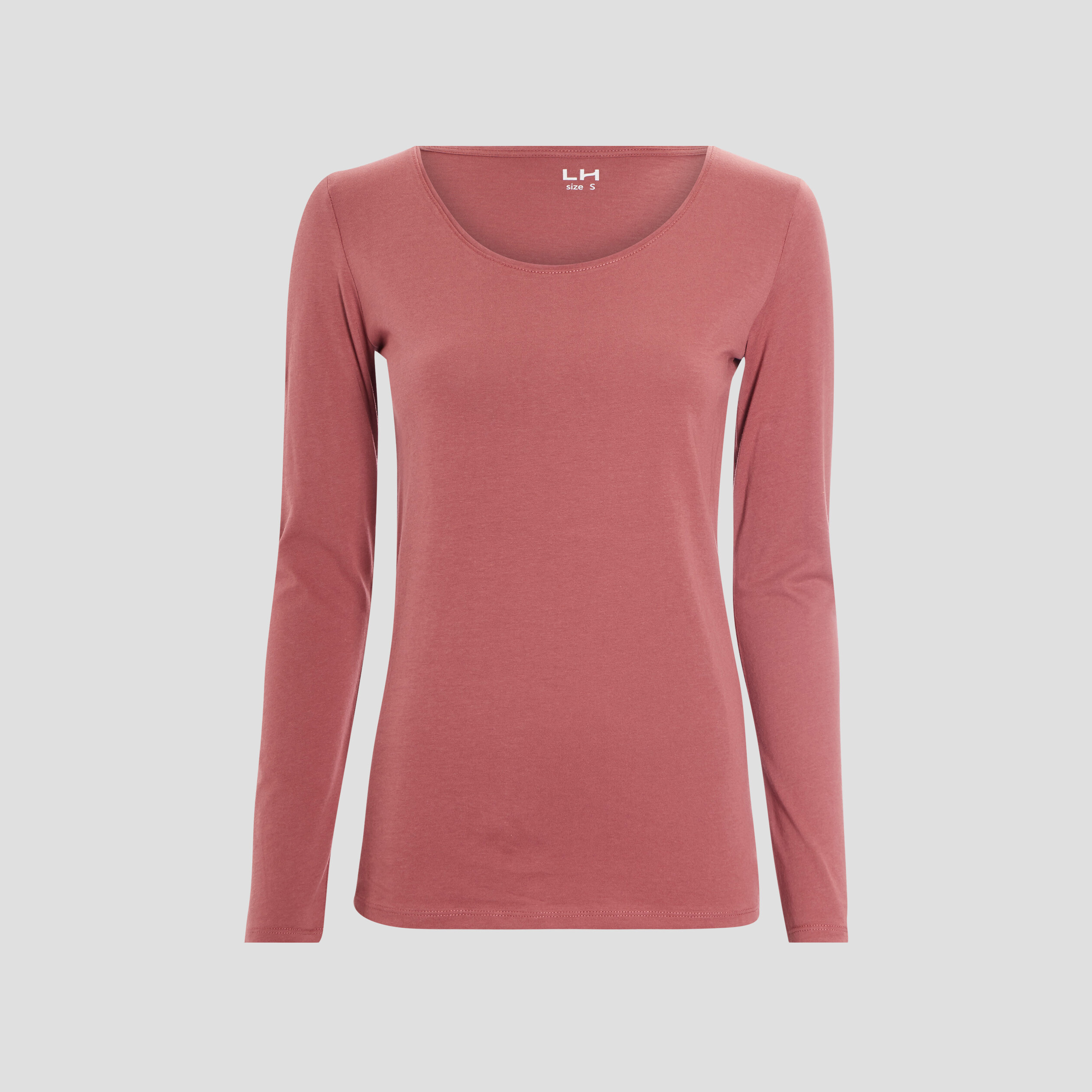 T-shirt manches longues rose cerise femme | La Halle