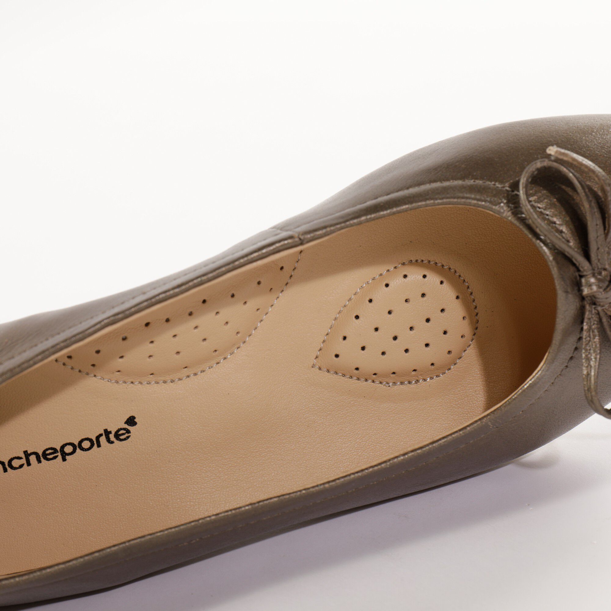 Ballerines plates en cuir confort