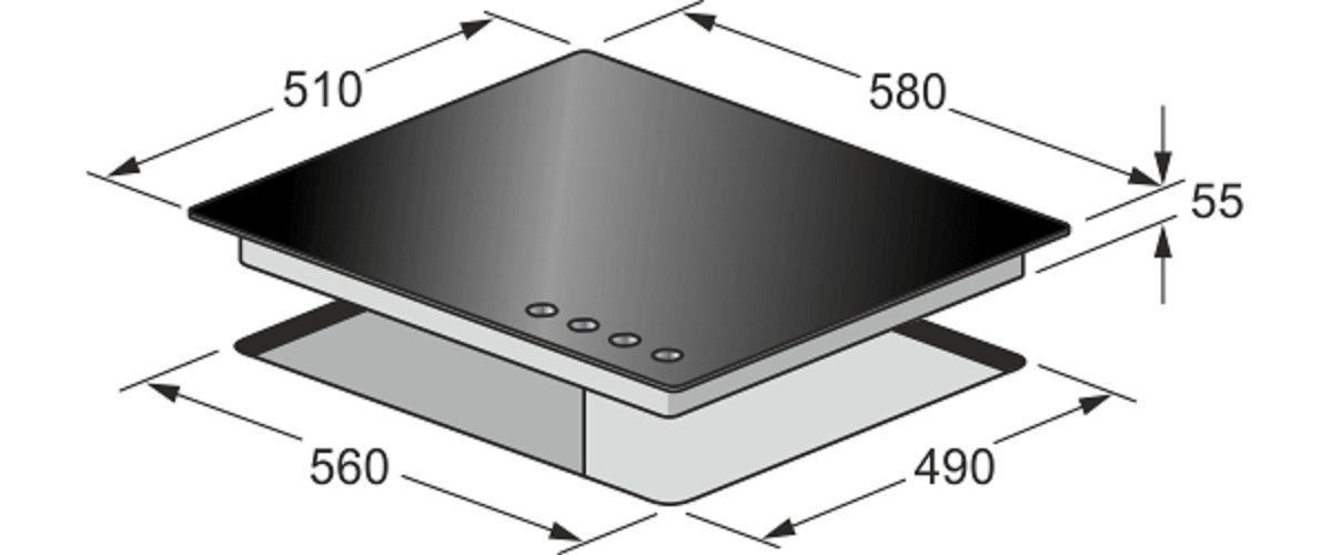 Kaiser Küchengeräte Backofen-Set EG 6374 W + KCG 6380, Einbau-Backofen 60cm in Weiß,Gas Backofen+Gas-Kochfeld 60 cm