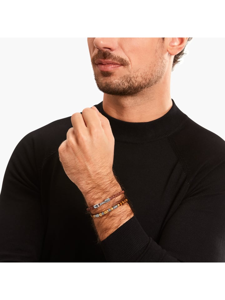 Thomas Sabo Armband in silber, braun günstig kaufen 17 cm