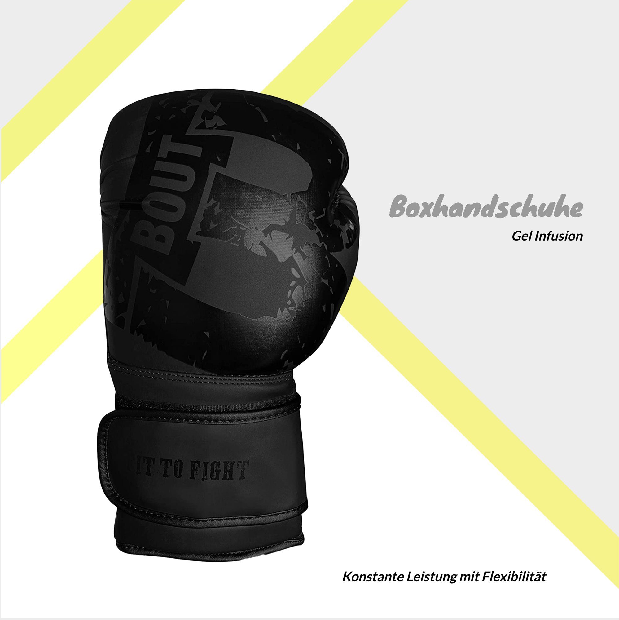 BOUT3 Boxhandschuhe BOUT3® Boxhandschuhe, Kickboxen, Muay Thai Sparring, Training, Boxsack - Sandsack für Boxen, Kampfsport, Punchinghandschuhe Coachinghandschuhe - Frauen, Manner