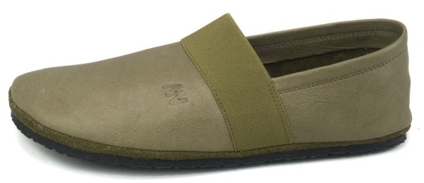 Martin Natur ~ Bio Leder Slipper Apache ~ Khaki