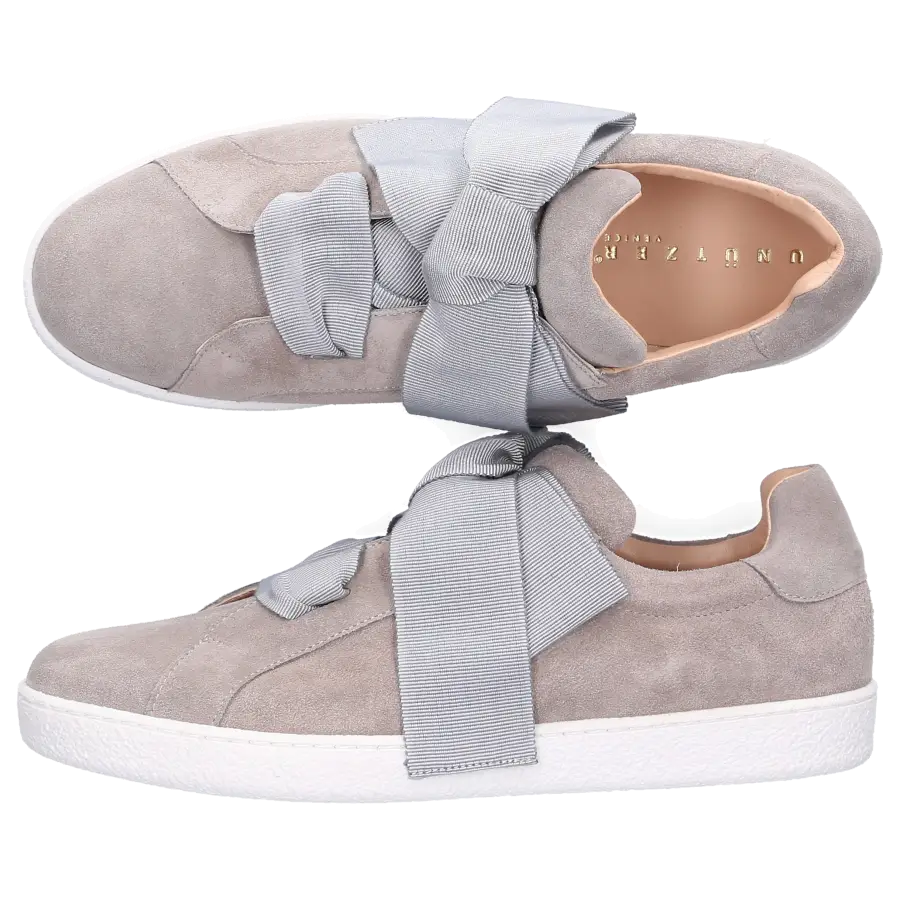 Unützer - Sneaker low 8254 Veloursleder grau - grau