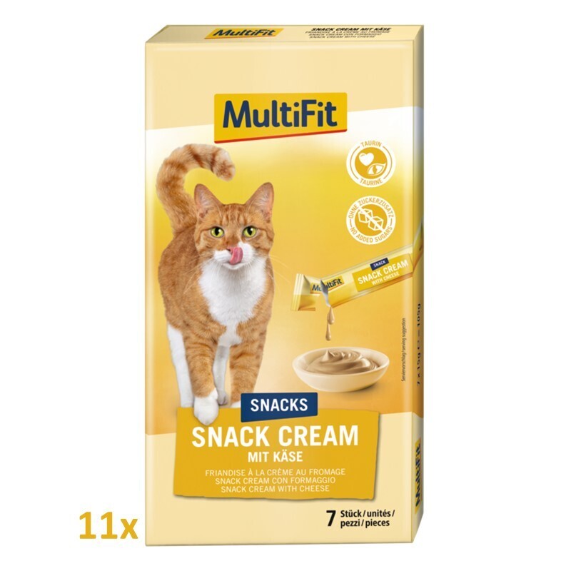 MultiFit Snacks MultiFit Snack Cream 11x7 Stück Käse
