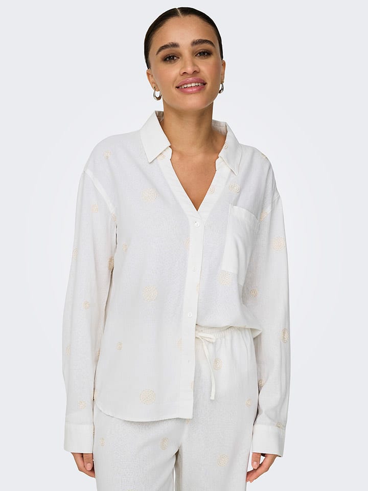 ONLY Bluse in Weiß günstig kaufen