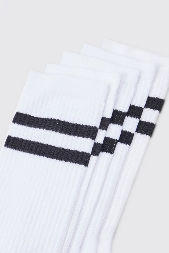 5er-Pack Sport-Socken mit Streifen