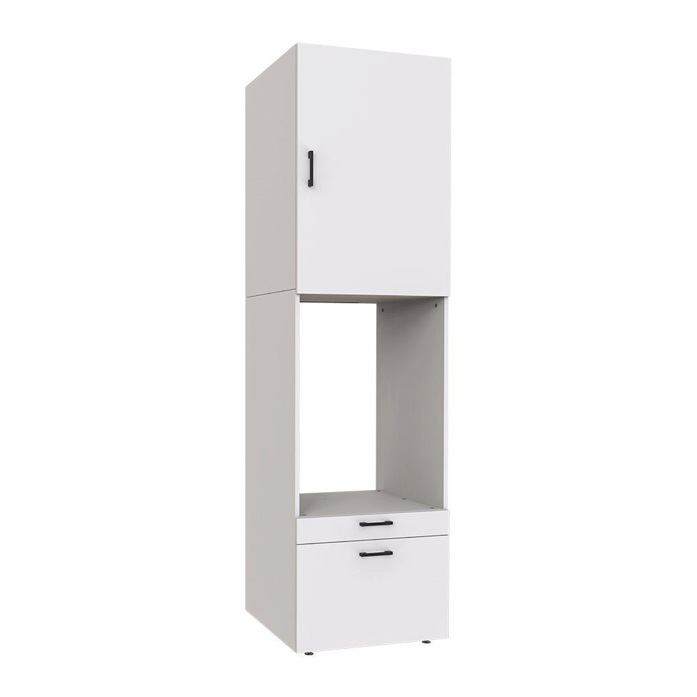 Roomart Waschmaschinenumbauschrank (Waschmaschinenschrank mit Schrankaufsatz Waschturm Mehrzweckschrank)