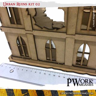 MDF Terrain Scenery: Urban Ruins 02