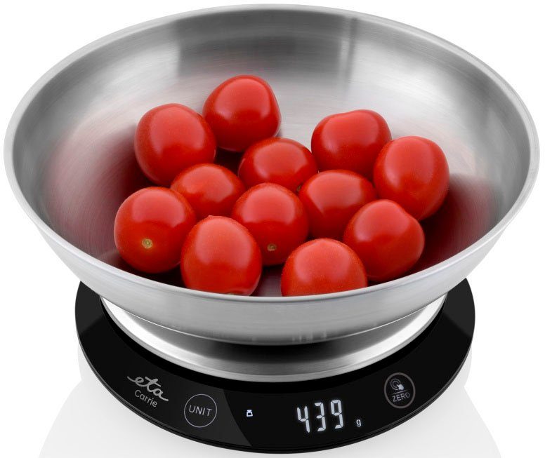 eta Küchenwaage ETA777790000 Carrie, (1-tlg), bis 5kg, Genauigkeit 1g, TARE, Touch-Steuerung