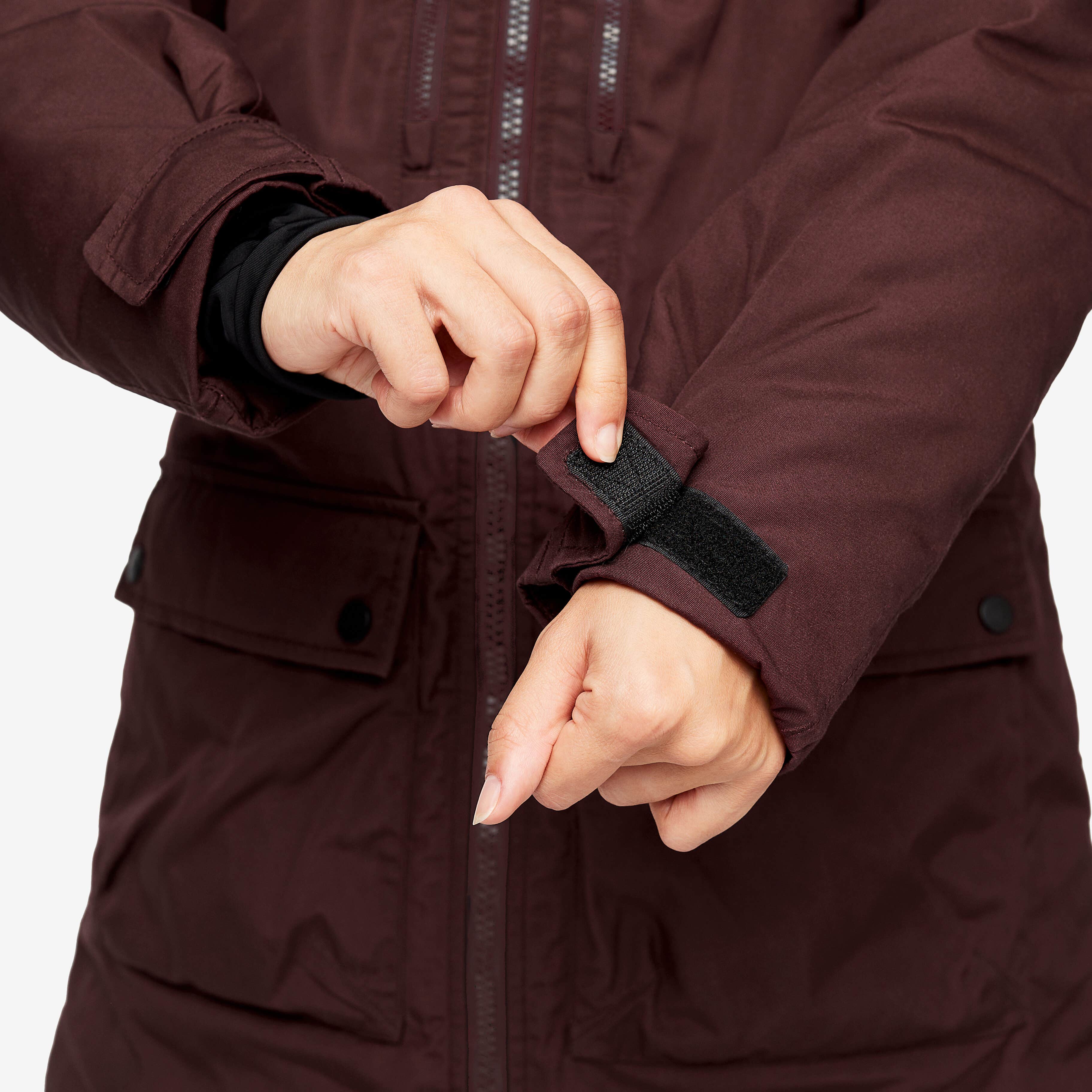 Outdoor Parka Femme Dark Vintage Rose