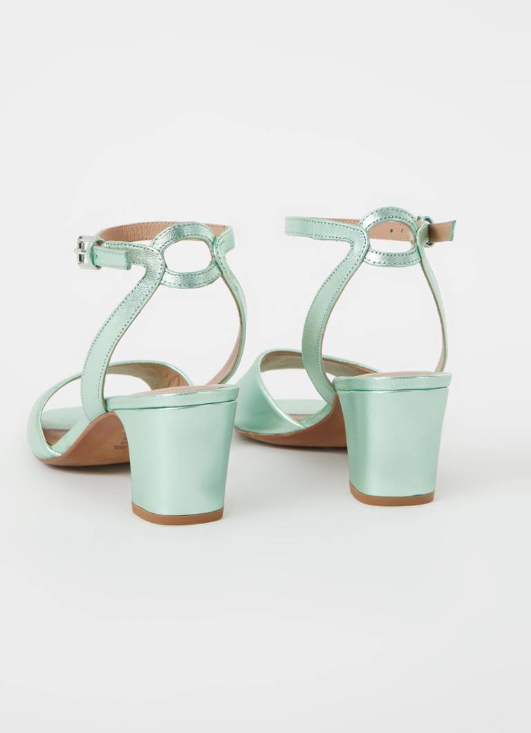 Sandale Whistles Emerson din piele de oaie cu finisaj metalic