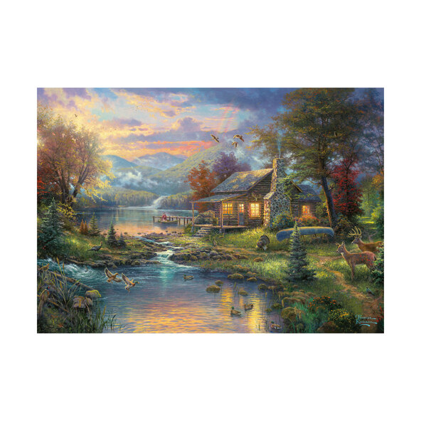 Puzzle T. Kinkade, 500 Teile, in Metalldose, Nature' Paradise