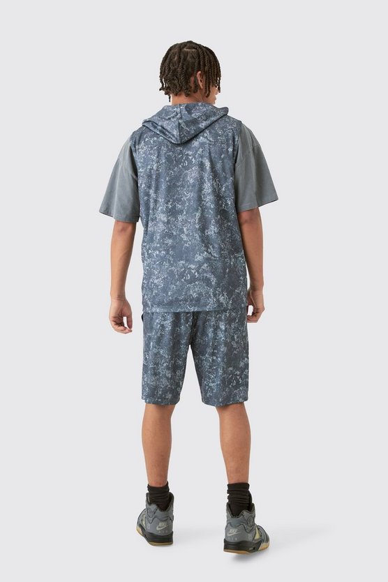 Tanktop mit Basketball-Print und Kapuze
