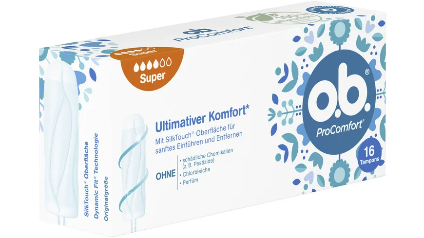 O.B. Tampons ProComfort Super