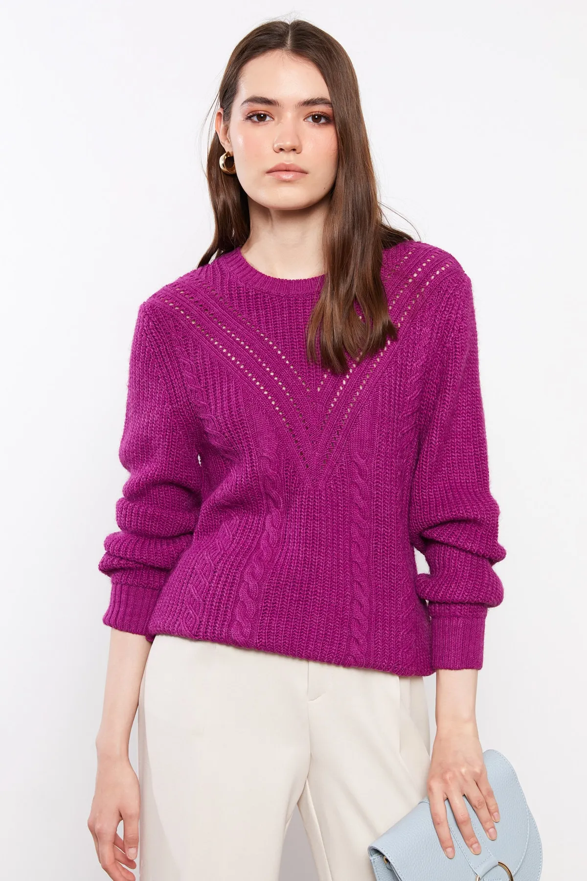 LC Waikiki  Pullover - Lila - Regular Fit