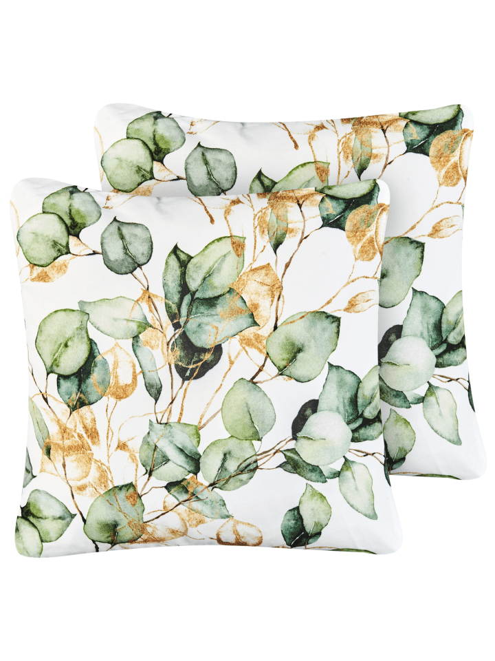 Beliani 2er-Set Gartenkissen GLADE in Bunt/Weiß/Gold günstig kaufen onesize