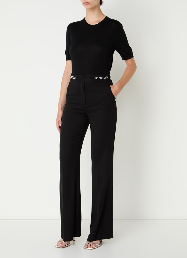 Pantaloni a gamba dritta a vita alta con dettaglio a catena di Gerard Darel Nuala.