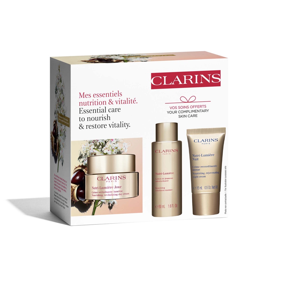 Clarins Coffret Mes essentiels nutrition & vitalité Soin visage anti-âge, anti-rides dès 60ans