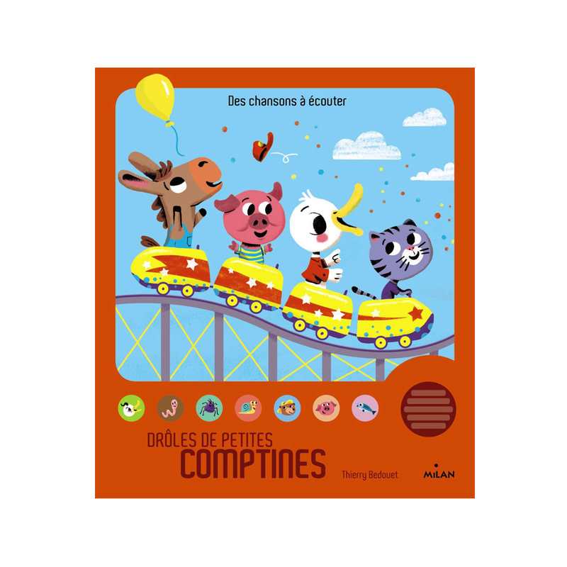 Livre sonore Drôles de petites comptines - Milan Jeunesse