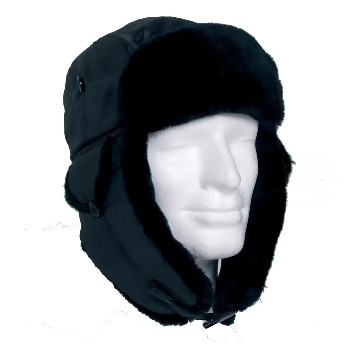 Piloten-Pelzmütze MA1 schwarz