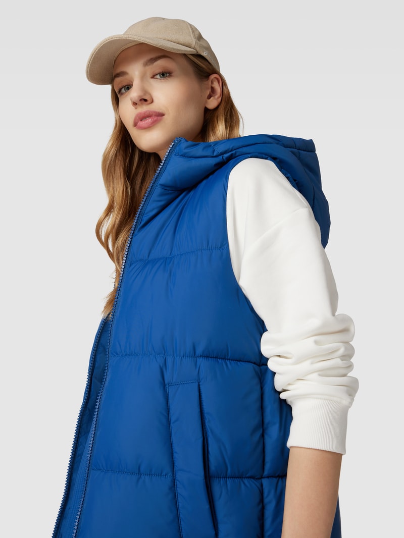Weste mit Steppnähten Modell 'Puffer' in blau