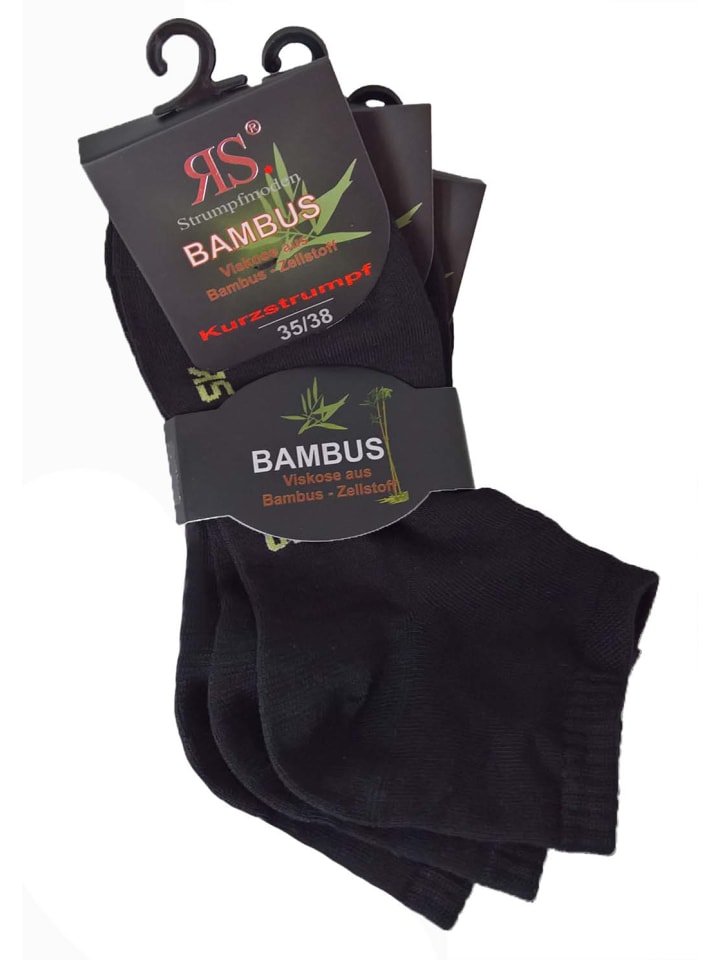 Riese Kurzschaftsocke BAMBUS in schwarz günstig kaufen