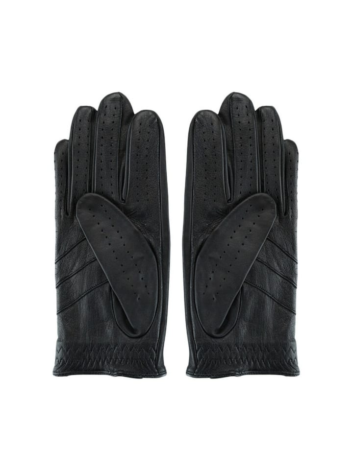 Wittchen Leder Handschuhe in Schwarz in Black günstig kaufen M
