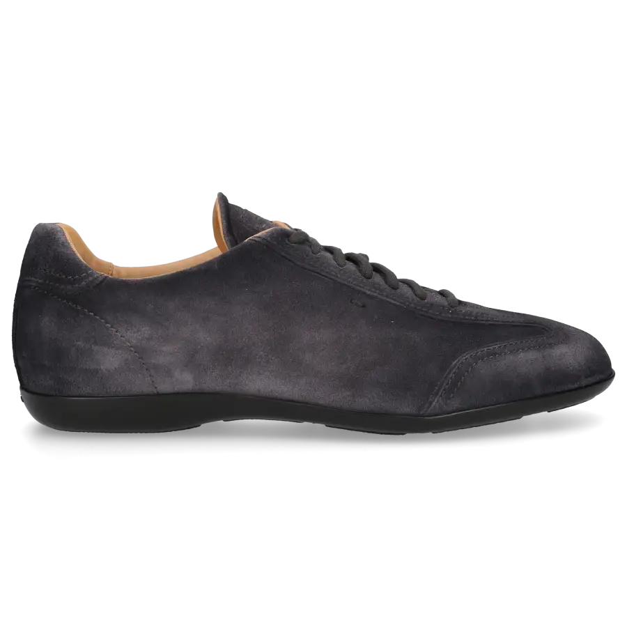 Santoni - Sneaker low AMG Veloursleder - grau