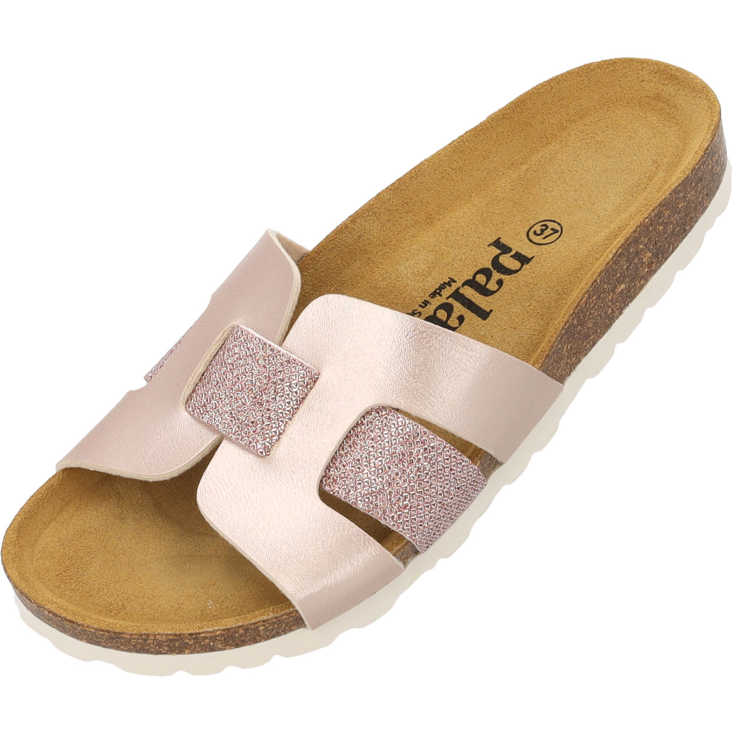 Palado Crisui, Pantoletten, Damen, Rosa Metallic