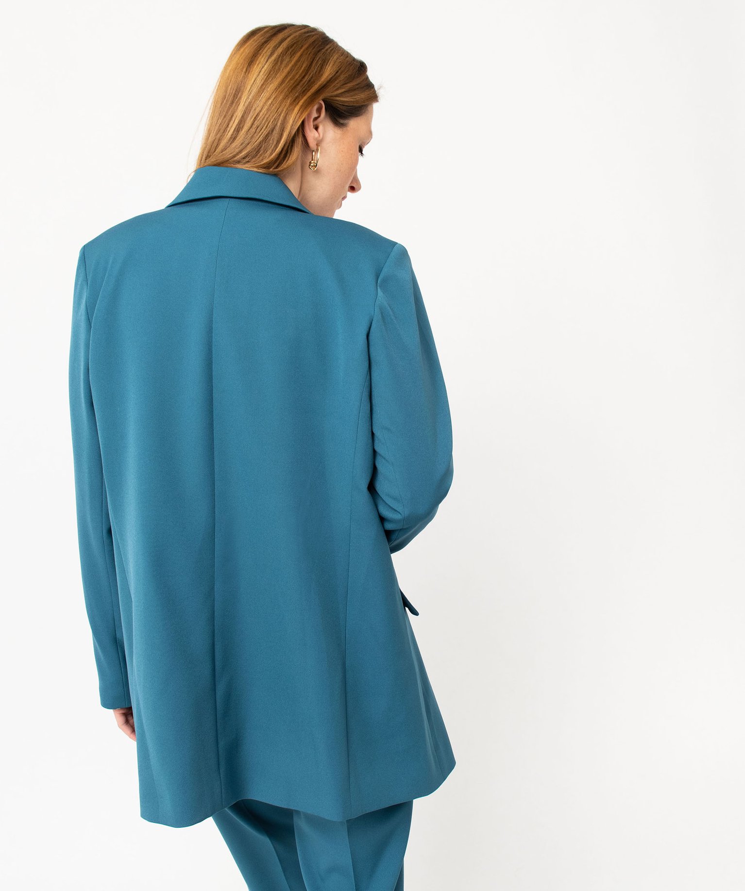 Veste blazer fermeture croisée femme bleu | GEMO