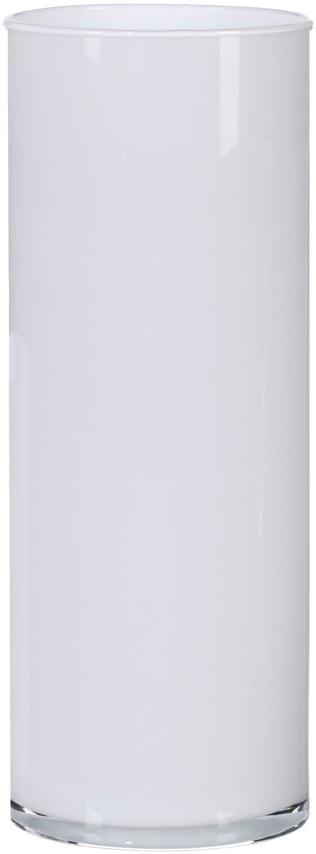 Creativ home Tischvase Blumenvase aus Glas (1 St), zylindrische Form, Höhe ca. 40 cm