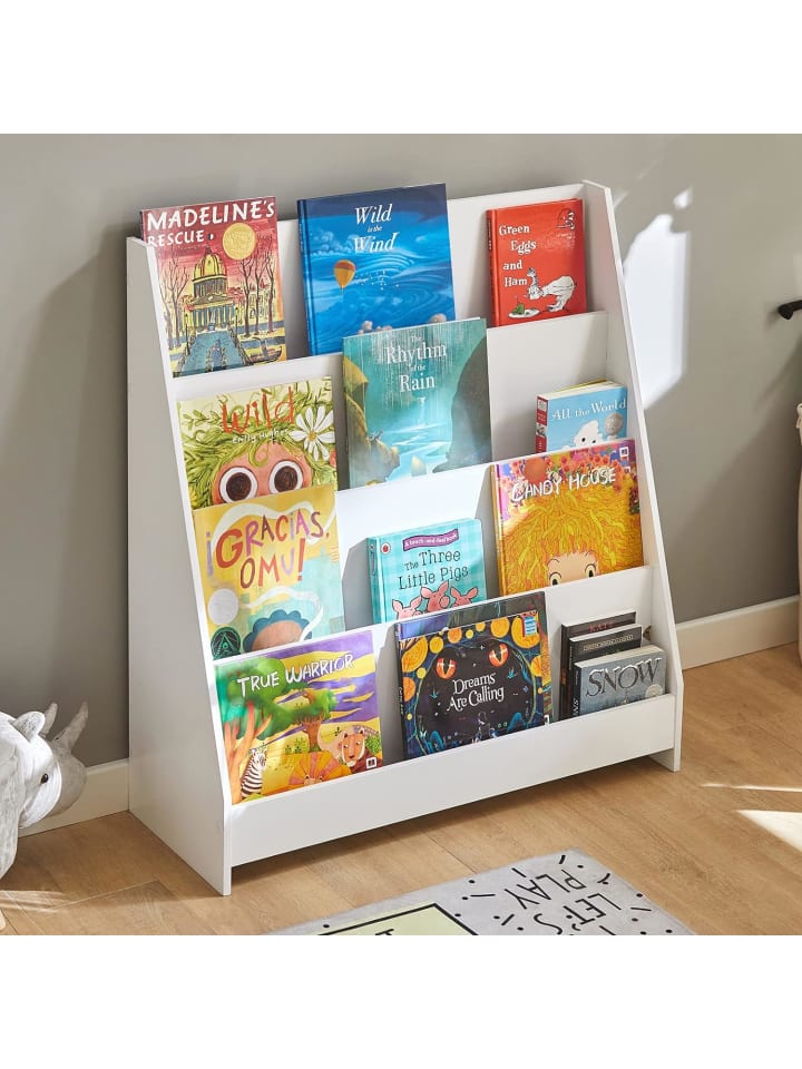 SoBuy Bücherregal in Weiß - (B)80 x (H)88 x (T)30cm günstig kaufen onesize