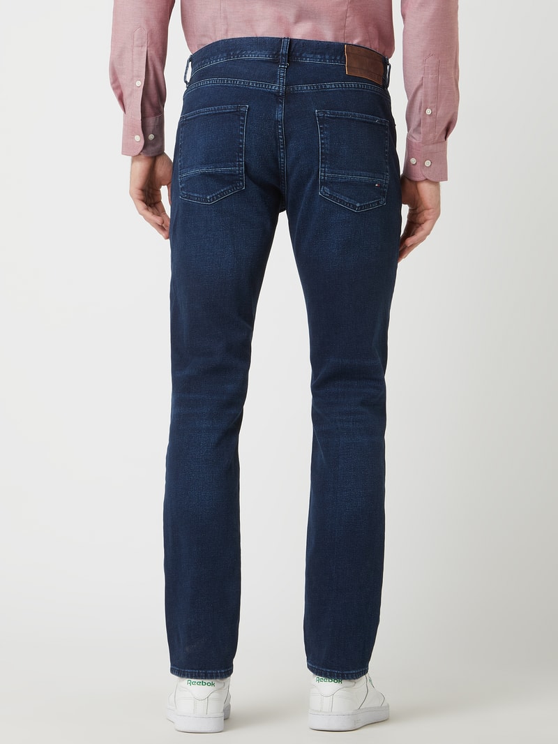 Straight Fit Jeans mit Stretch-Anteil Modell 'Denton' in blau