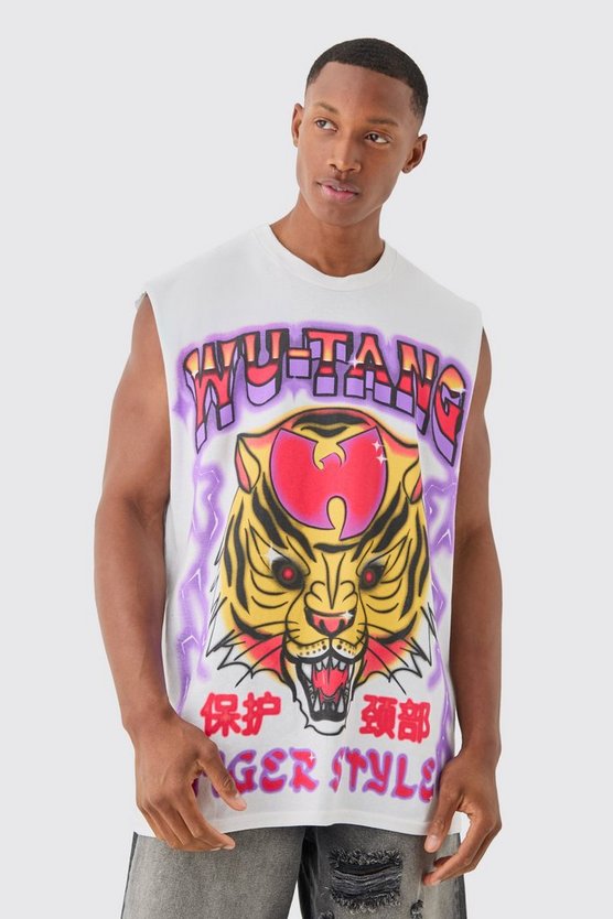 Oversize Tanktop mit Wu Tang Print