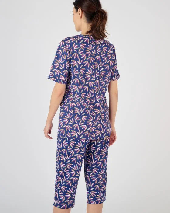 Tee-shirt de pyjama manches courtes pur coton peigné