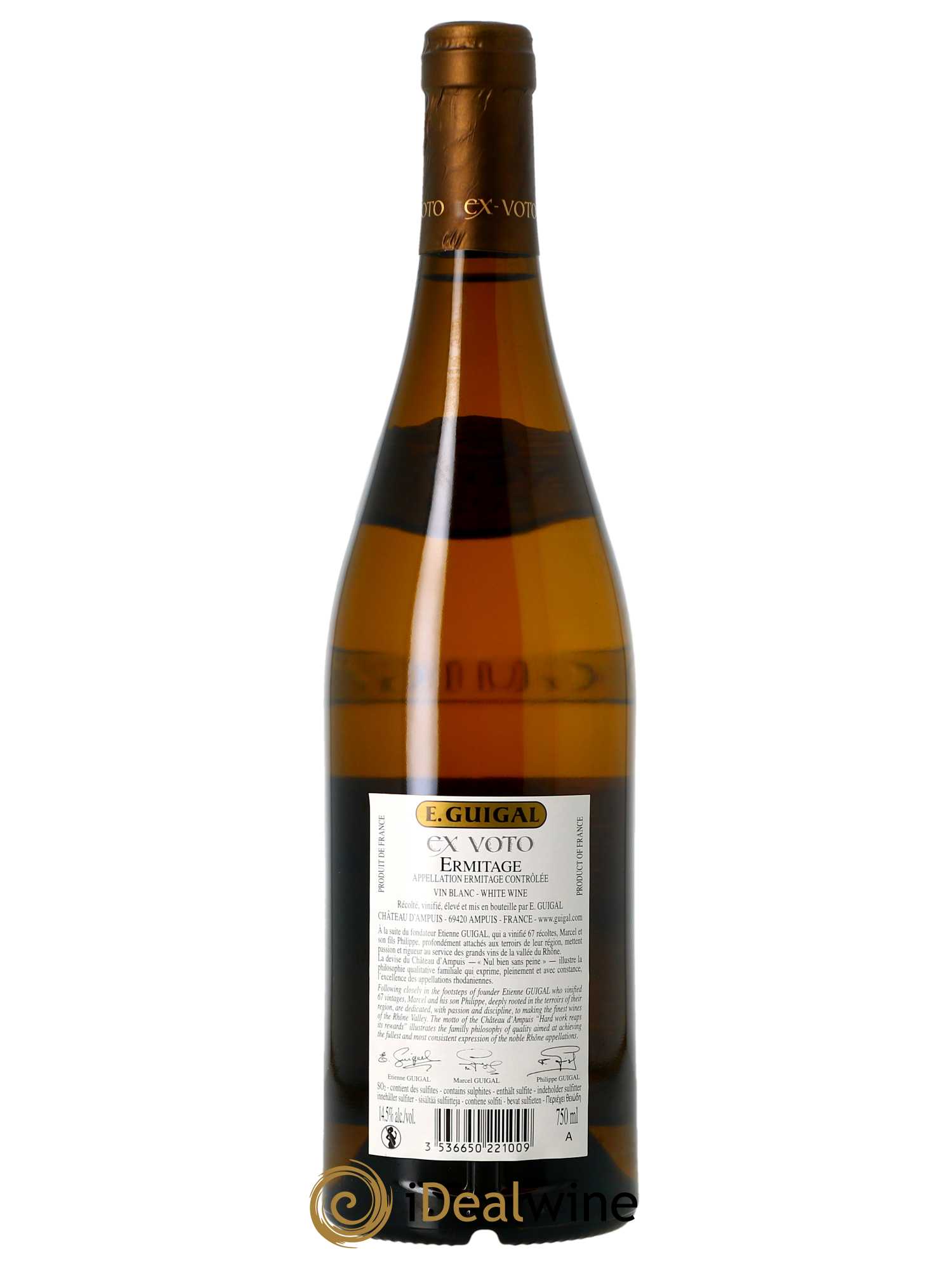 Ermitage Ex Voto Guigal (CBO à partir de 6 BTS) 2020 - Lot de 1 Bouteille