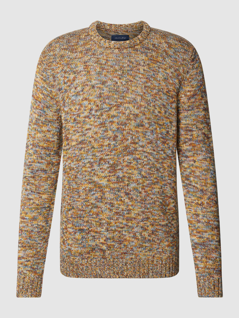 Strickpullover mit gerippten Abschlüssen in petrol