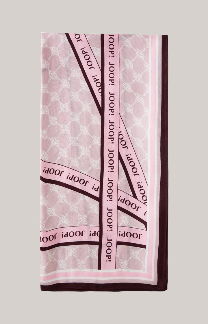 Tuch in Rosa gemustert