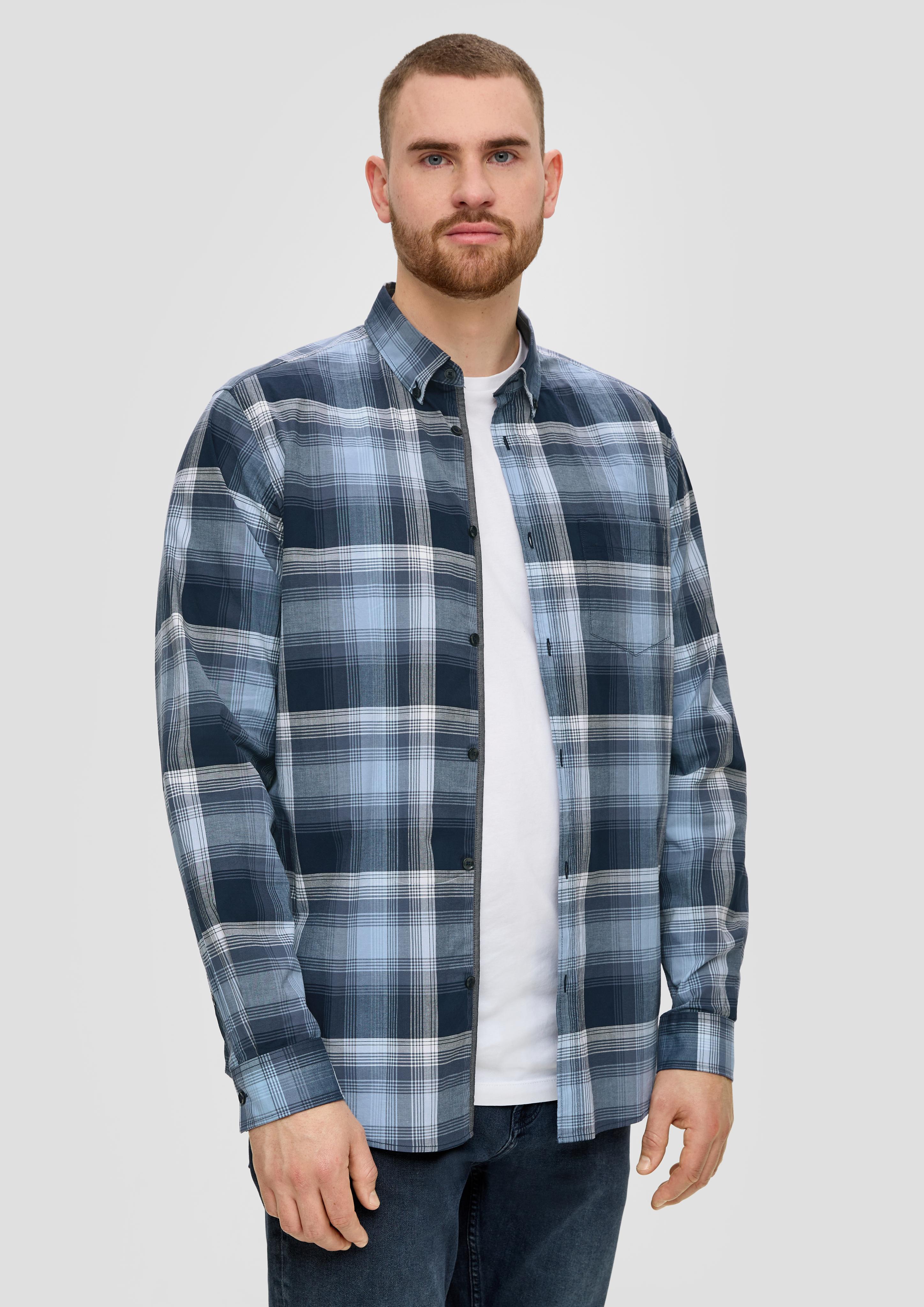 Regular: Karohemd aus Baumwollstretch  2143310-57N1