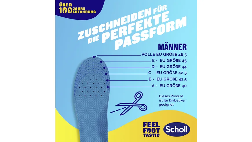 Scholl GelActiv Einlegesohlen WORK Größe L 40-46