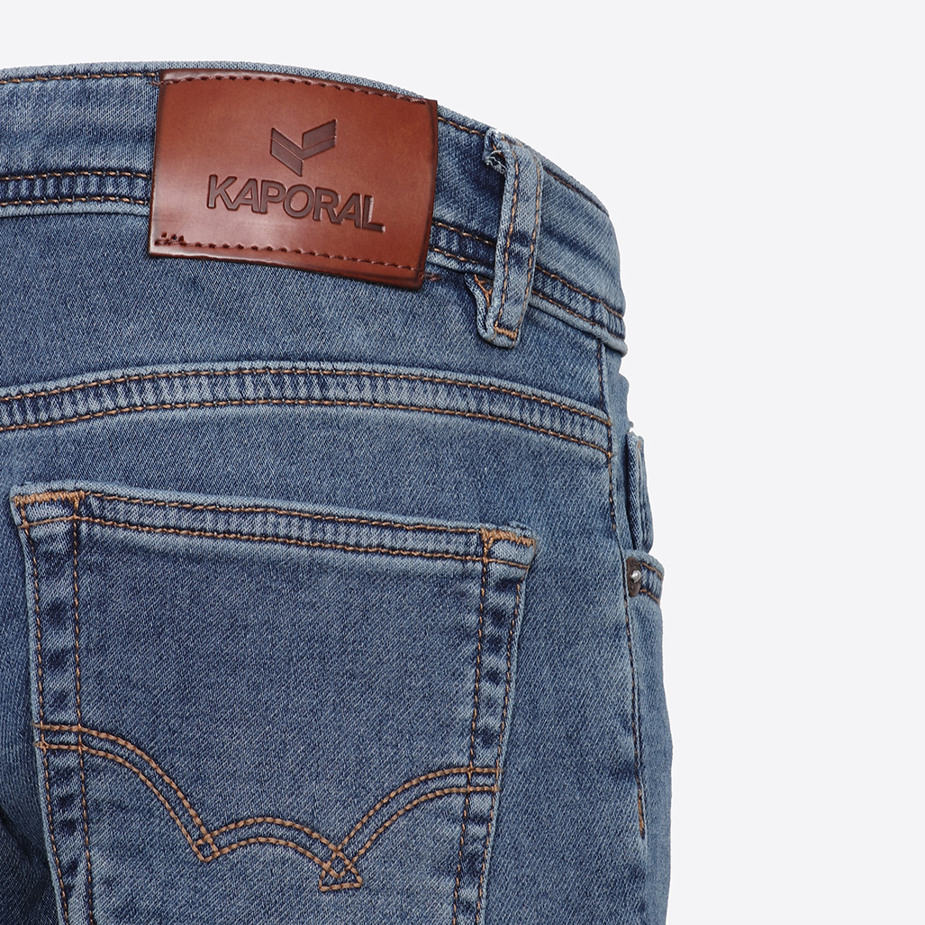 JEGO   Jean slim bleu délavé Garçon